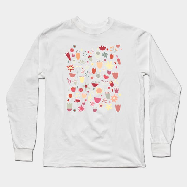 Flower Meadow Long Sleeve T-Shirt by NicSquirrell